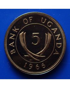 Uganda  5 Cents1966 km# 1  Schön# 1