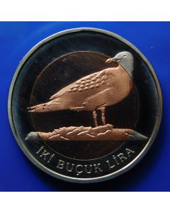 Cyprus	 2½ Lira	2010	Turkish Republic of Northern Cyprus (unofficial issue)  dove