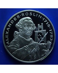 Sweden 	 20 Euro	1997	 Silver / Proof, Alexander Roslin