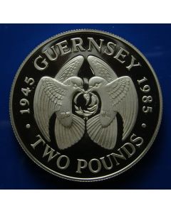 Guernsey  2 Pounds1985 km# 47a 