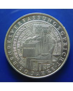 Germany-Federal Republic 	 10 Mark	2001G	 Federal Constitutional Court – Silver