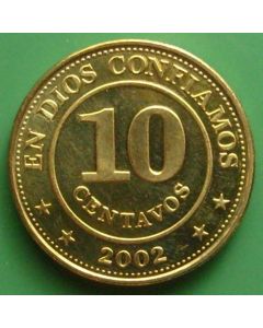 Nicaragua 10 Centavos2002 km#98 unc