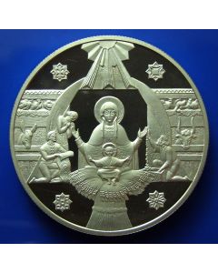 Ukraine 	 10 Hryven	1999	 - Birth of Jesus - Proof / Silver