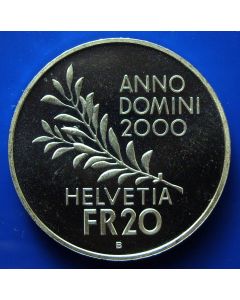 Switzerland	20 Francs	2000	 Peace on Earth - Proof / Silver