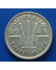 Australia  Threepence1948km#37a