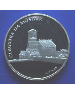 Switzerland	 20 Francs	2001	 Mustair Cloister - Proof / Silver
