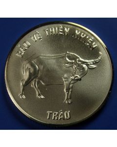 Vietnam 	 100 Dong	1986	 - Water buffalo - BU - Silver
