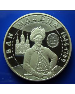 Ukraine 	 10 Hryven	2001	 - Ivan Mazepa  (Cossack leader) - Silver / Proof