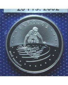 Switzerland	 20 Francs	2002	 Child at Water's edge - Proof / Silver