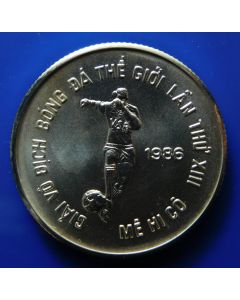 Vietnam 	 100 Dong	1986	 - Soccer Mexico - Bu – Silver, (small lettering)