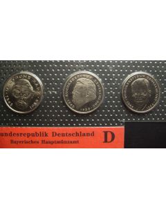 Germany-Federal Republic  2 Mark1989D km# 170/175/183