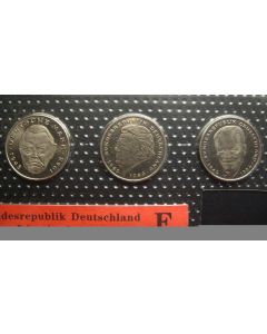 Germany-Federal Republic  2 Mark1989F km# 170/175/183 