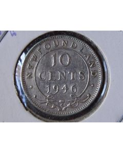 Newfoundland 10 Cents1946ckm# 20a 