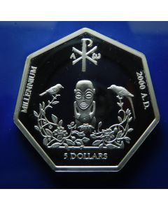 Cook Islands	 5 Dollars	1999	 Millennium - 2000 A.D; Silver Proof 