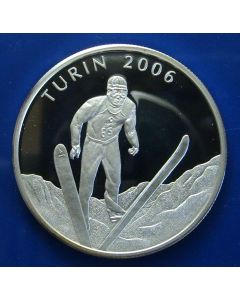 Somalia 	 150 Shillings	2006	   Ski Jumper - Silver / Proof