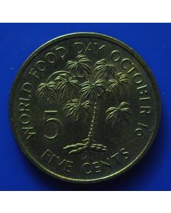 Seychelles  5 Cents1981 km#43  