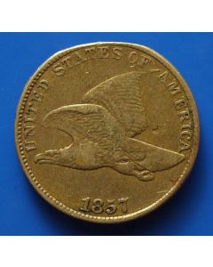United States Small Cents1857km#85 