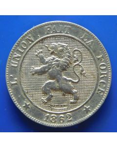 Belgium 	 5 Centimes	1862	 Leopold I  (km# 21)
