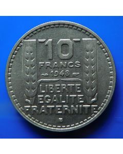 France  10 Francs 1948B  km#  909.2  Schön# 54