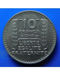 France  10 Francs1948 km#  909.1 Schön# 54 Small head