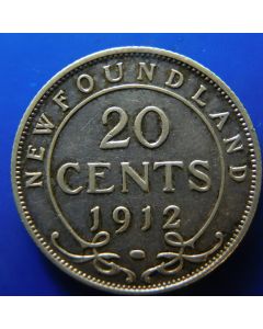 Newfoundland 	20 Cents	1912	 - Silver