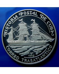 Carib.C.	10 Pesos	1992	 Steam Powered Postal ship