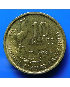 France  10 Francs1953Bkm#  915.2