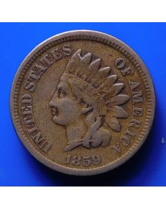 United States Small Cents1859km# 87  First Year-  Indian Head