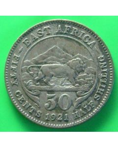 East Africa  50 Cents1921km# 20  Schön# 23