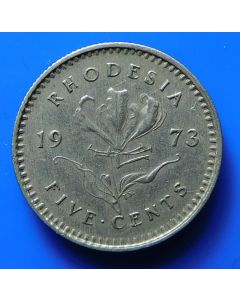 Rhodesia  5 Cents1973 km#12  Schön# 12