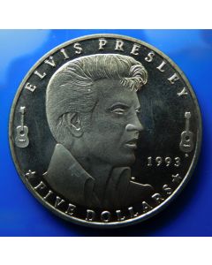 Marshall islands	 5 Dollars	1993	 Elvis Presley