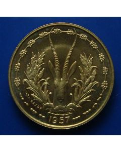 French West Africa  10 Francs1957 km# E6 Essai***