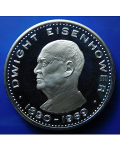 Ras Al-Khaimah 	 10 Rials	1970	 1st Ann. Death of Dwight Eisenhower - Proof