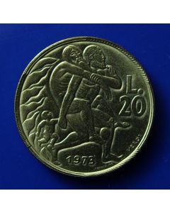 San Marino  20 Lire1973 km# 26  