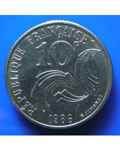 France  10 Francs1986km#  959 Schön# 87