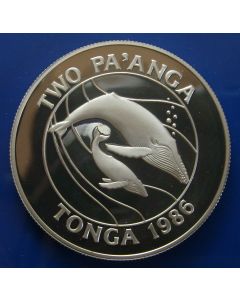 Tonga  2 Pa`anga1986 km# 121 