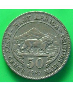 East Africa  50 Cents1937km# 27   Schön# 30