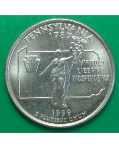 United States	 50 State Quarters	 1999D	 - Pennsylvania - unc