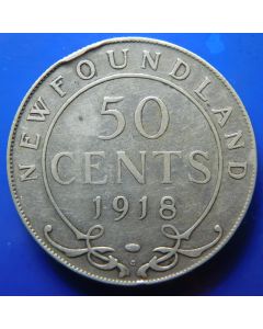 Newfoundland 	50 Cents	1918c	 - Silver