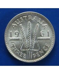 Australia  Threepence1961km#57 unc