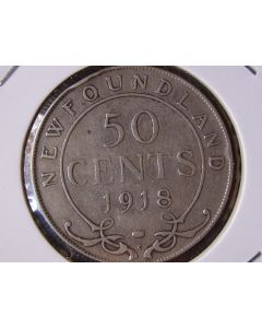 Newfoundland 50 Cents 1918ckm# 12