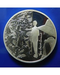 France 	 10 Francs	2000	 - Yves St. Laurent / Silver - Proof