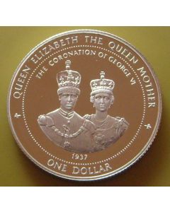 Bermuda 	 Dollar	1996	 1937 Coronation portrait - Silver / Proof