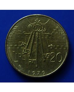 San Marino  20 Lire1979 km# 93  