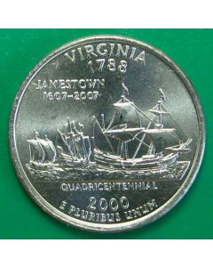 United States 50 State Quarters 2000Pkm#309 - Virginia 
