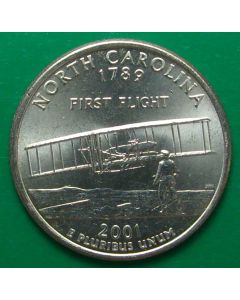 United States 50 State Quarters2001Pkm# 319  - North Carolina