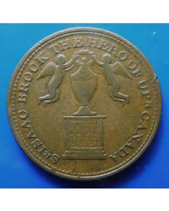 Upper Canada 	Half Penny	1816	 - Sir Isaac Brock Success to Commerce & Peace to the World Token