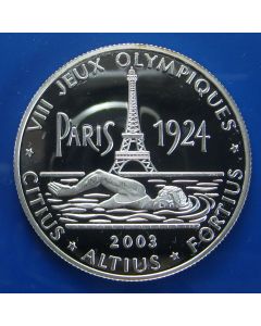 Congo Democratic Republic 10 Francs2003km# new