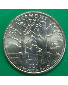 United States 50 State Quarters2001Pkm#321  - Vermont  