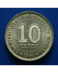 Malaya 10 Cents1943 km# 4A